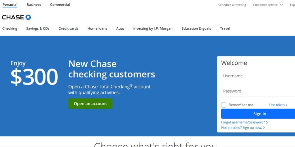 Chase Bank loan